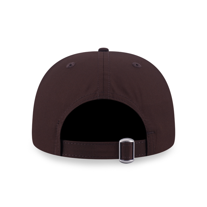 9FORTY A-Frame Los Angeles Dodgers Metal Badge Walnut Adjustable