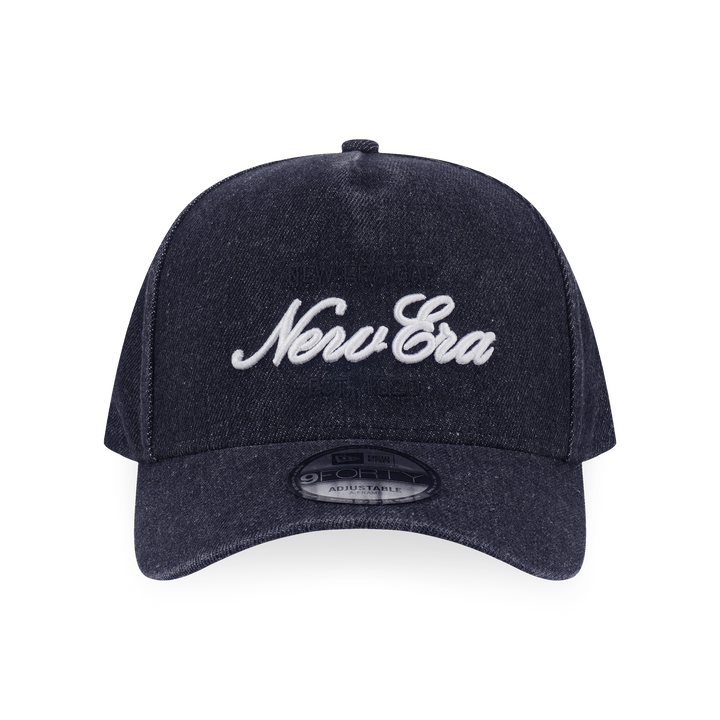 9FORTY A-Frame New Era Est. 1920 Indigo Black Denim Adjustable
