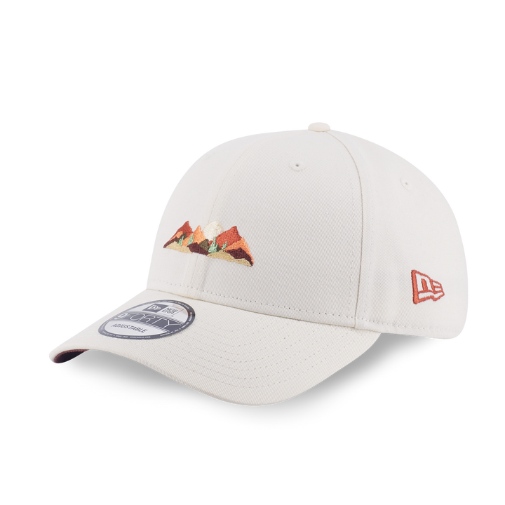 9FORTY New Era Mountain Logo Chrome White Adjustable