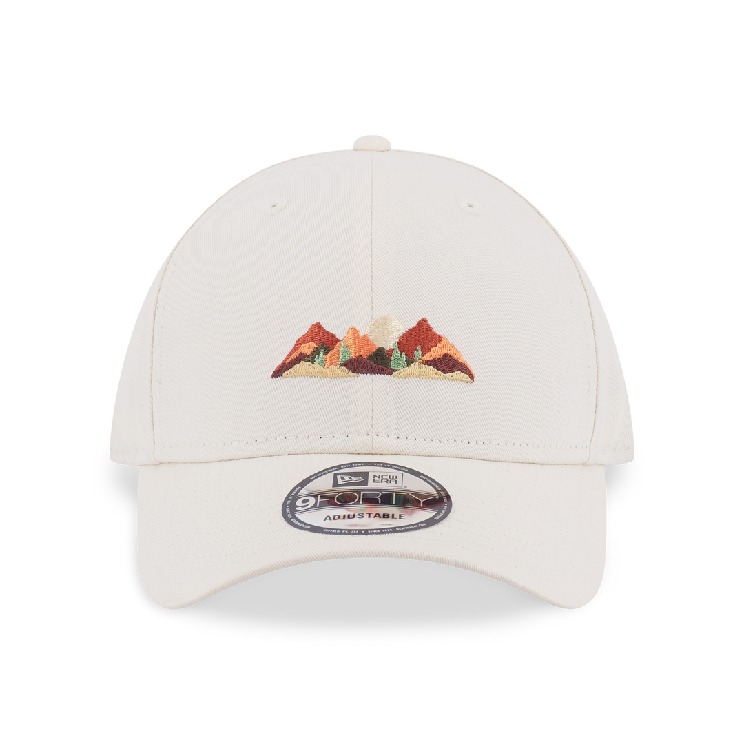 9FORTY New Era Mountain Logo Chrome White Adjustable