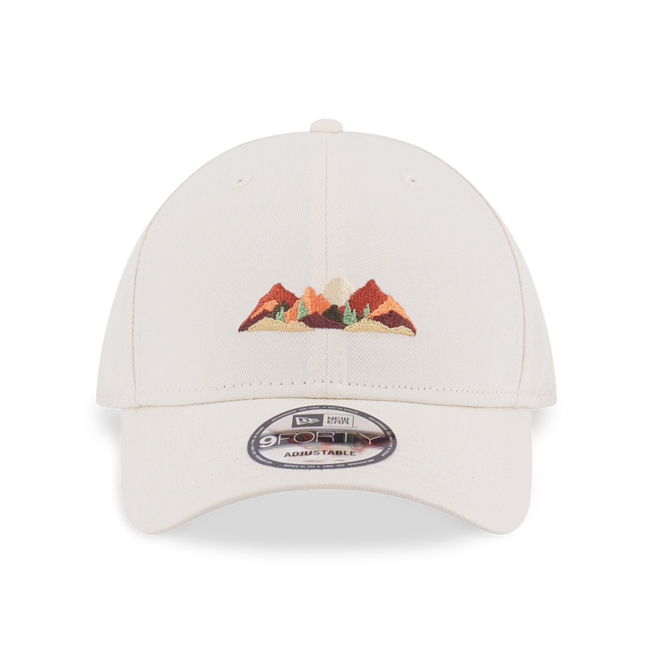 9FORTY New Era Mountain Logo Chrome White Adjustable