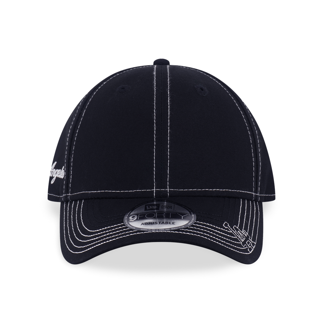 9FORTY Los Angeles Dodgers MLB Contrast Stitching Black Adjustable