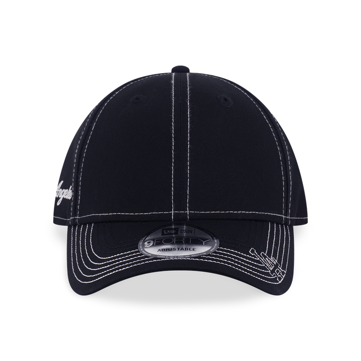 9FORTY Los Angeles Dodgers MLB Contrast Stitching Black Adjustable