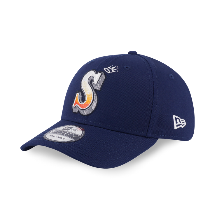 9FORTY Seattle Mariner Cooperstown League Mix Oceanside Blue Adjustable