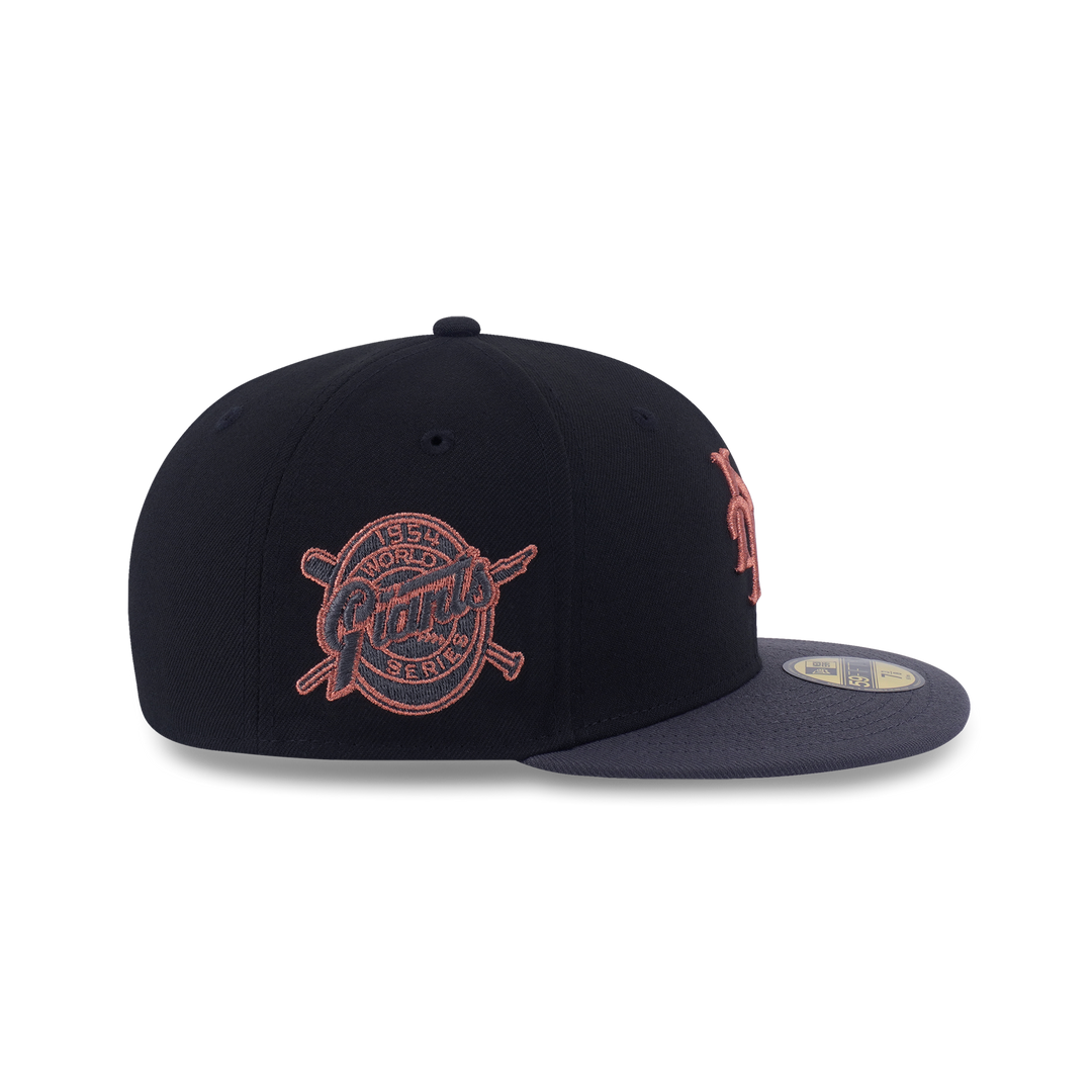 59Fifty New York Giant Cooperstown Metallic 2-Tone Graphite Visor Black Fitted