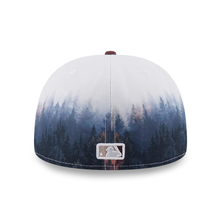 59FIFTY New York Yankees Forest 2-Tone Deep Auburn Brown Visor All-Over Print Fitted