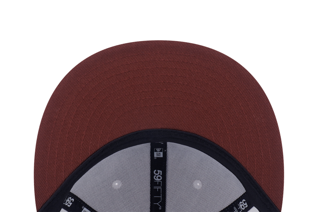 59FIFTY New York Yankees Forest 2-Tone Deep Auburn Brown Visor All-Over Print Fitted