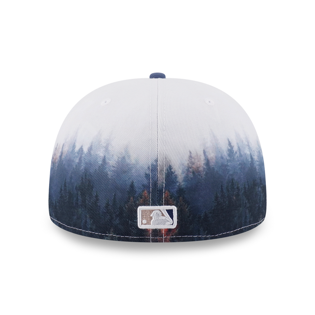 59FIFTY Los Angeles Dodgers Forest 2-Tone Muted Indigo Visor All-Over Print Fitted