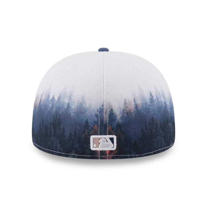 59FIFTY Los Angeles Dodgers Forest 2-Tone Muted Indigo Visor All-Over Print Fitted