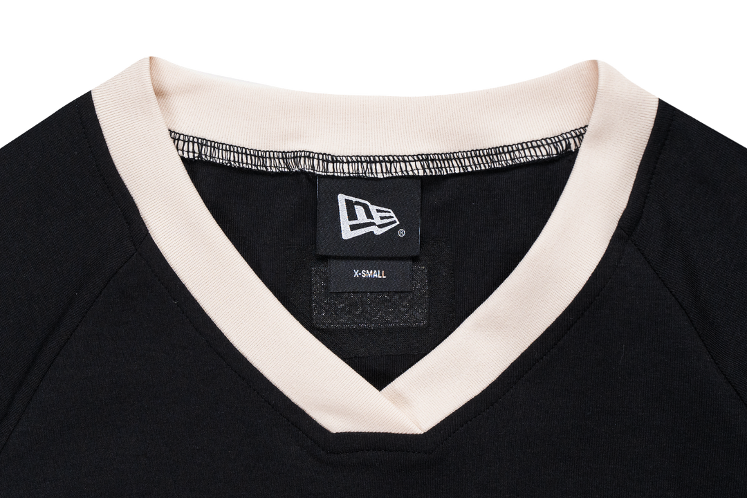 Women New Era Black Slim Fit Soccer Jersey