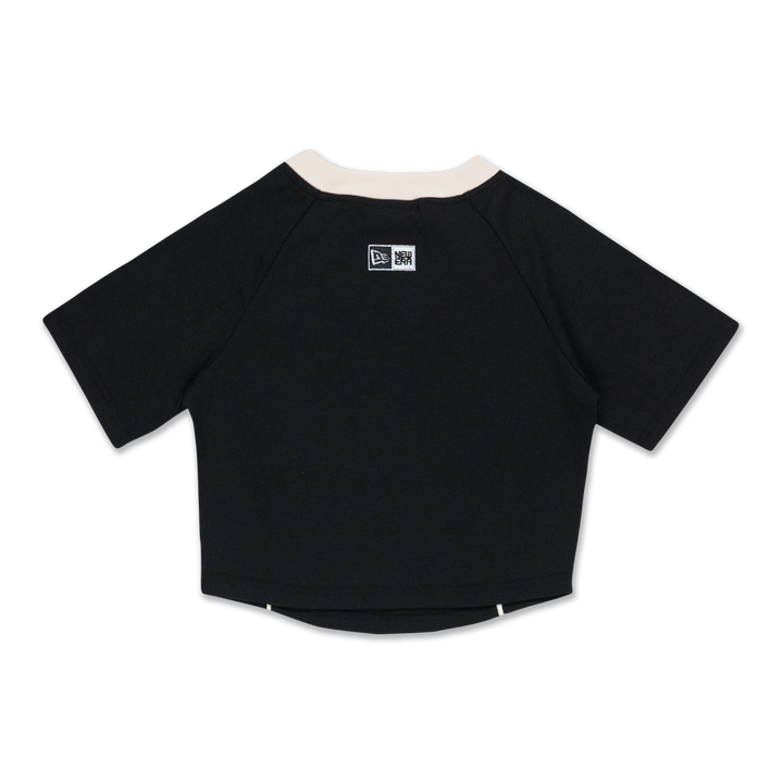 Women New Era Black Slim Fit Soccer Jersey