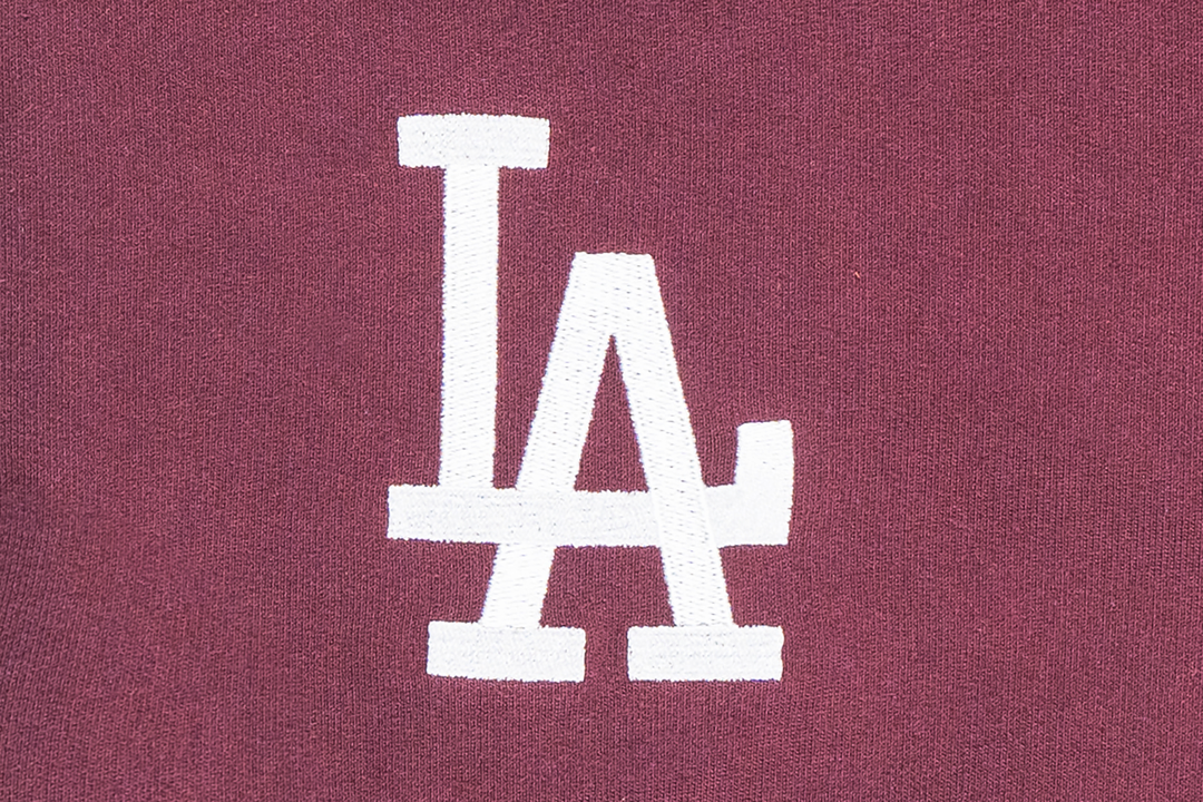 Women Los Angeles Dodgers Color Era Maroon Knit Shorts