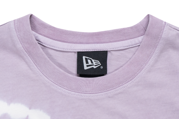 Women New Era Basic Tie Dyed Soft Lavender Crop Tee