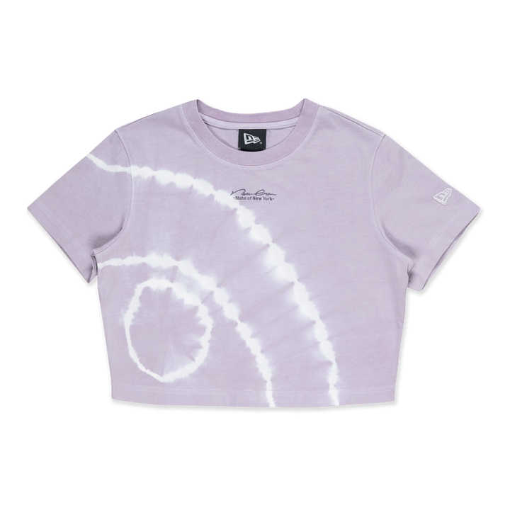 Women New Era Basic Tie Dyed Soft Lavender Crop Tee
