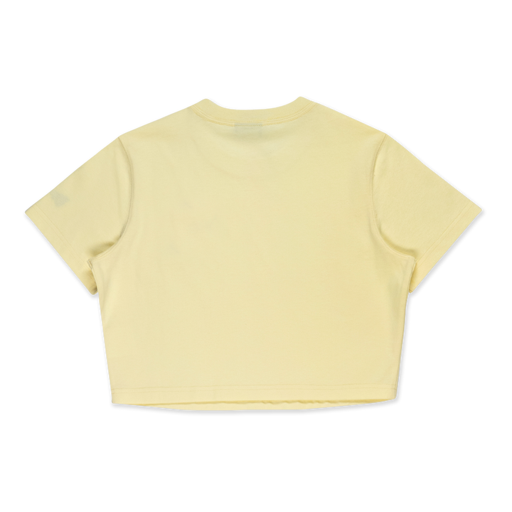 Women New York Yankees Color Era Powder Yellow Crop Tee