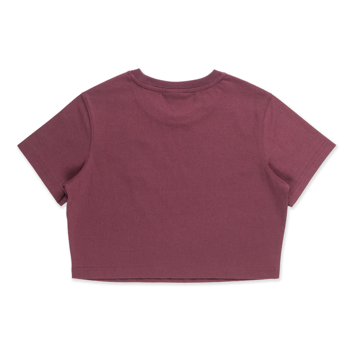 Women Los Angeles Dodgers Color Era Maroon Crop Tee