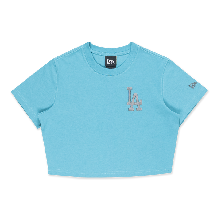 Women Los Angeles Dodgers Color Era Blue Foam Crop Tee