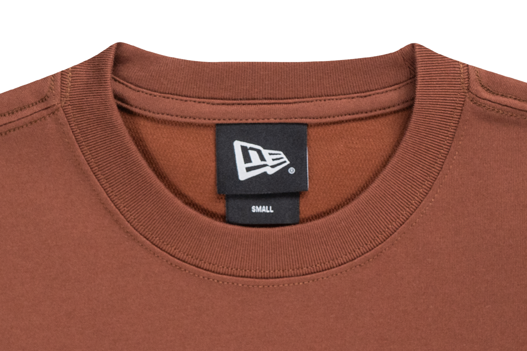 New Era Mountain Logo Deep Auburn Brown Short Sleeve T-Shirt