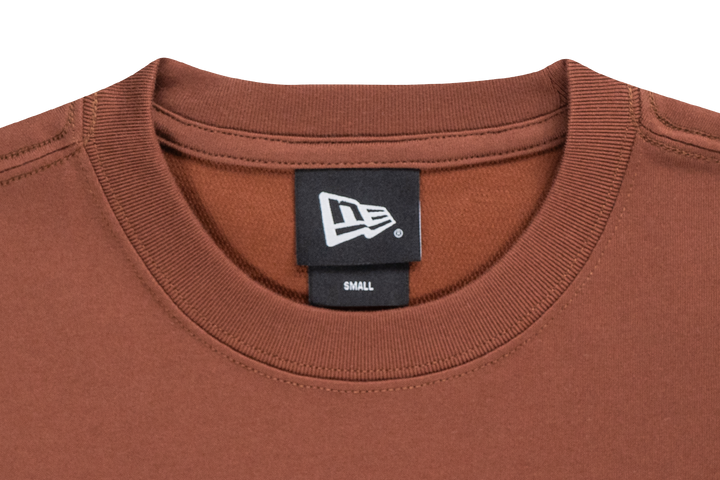New Era Mountain Logo Deep Auburn Brown Short Sleeve T-Shirt