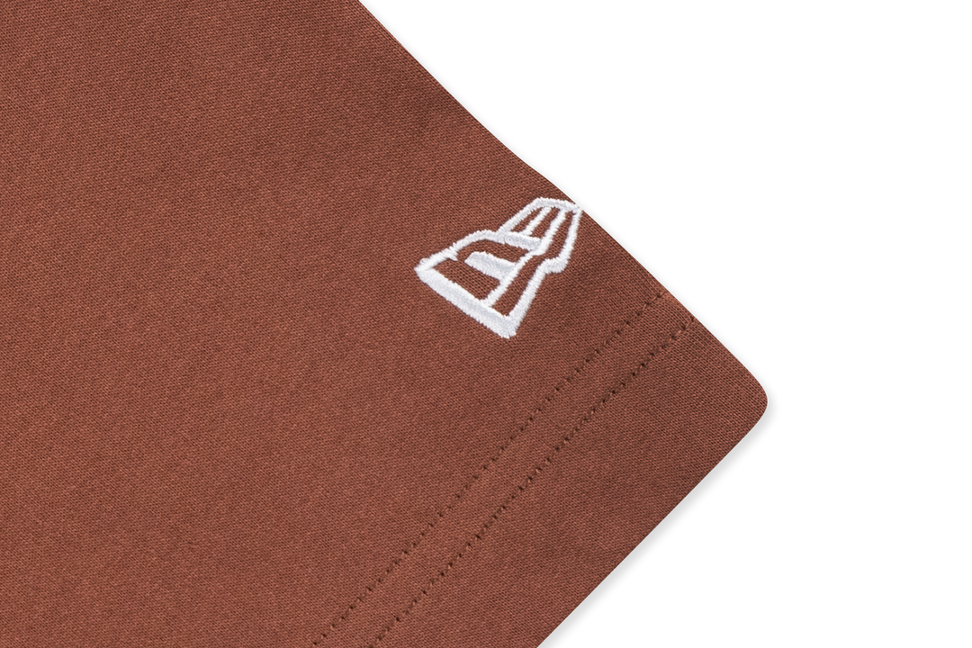 New Era Mountain Logo Deep Auburn Brown Short Sleeve T-Shirt