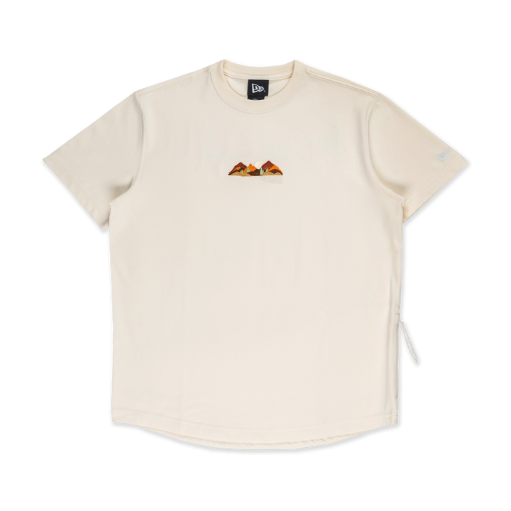 New Era Mountain Logo Chrome White Short Sleeve T-Shirt