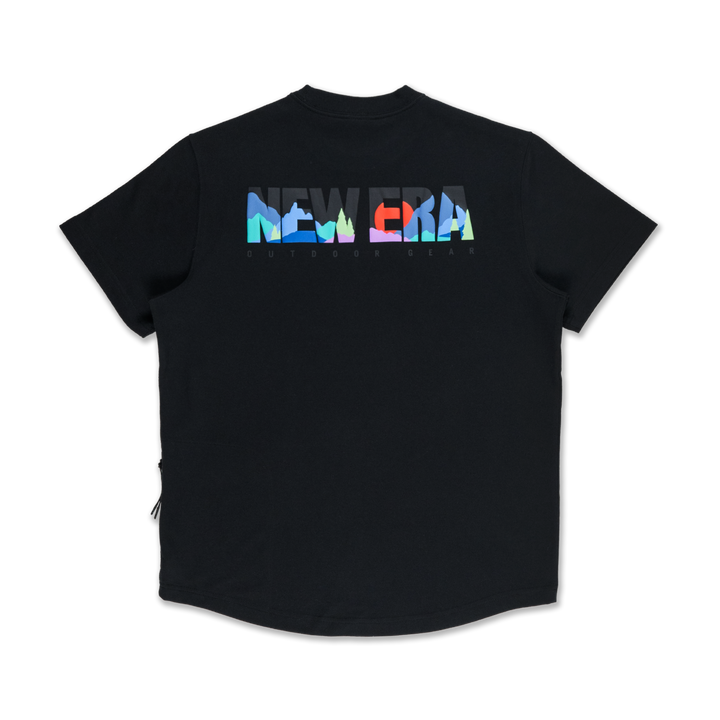 New Era Mountain Logo Black Short Sleeve T-Shirt