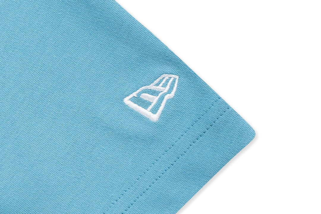New Era Mountain Logo Blue Foam Short Sleeve T-Shirt