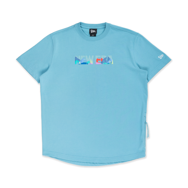 New Era Mountain Logo Blue Foam Short Sleeve T-Shirt