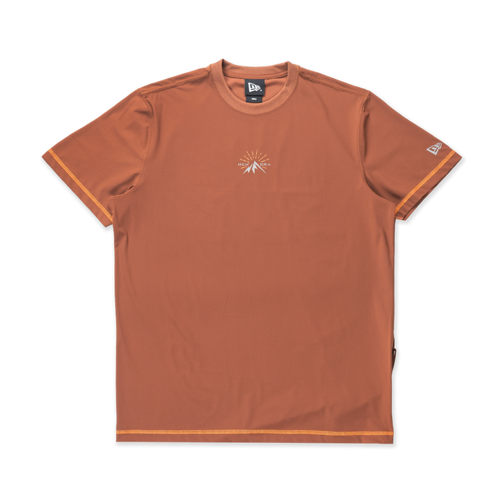 New Era Mountain Graphic Deep Auburn Brown Short Sleeve T-Shirt