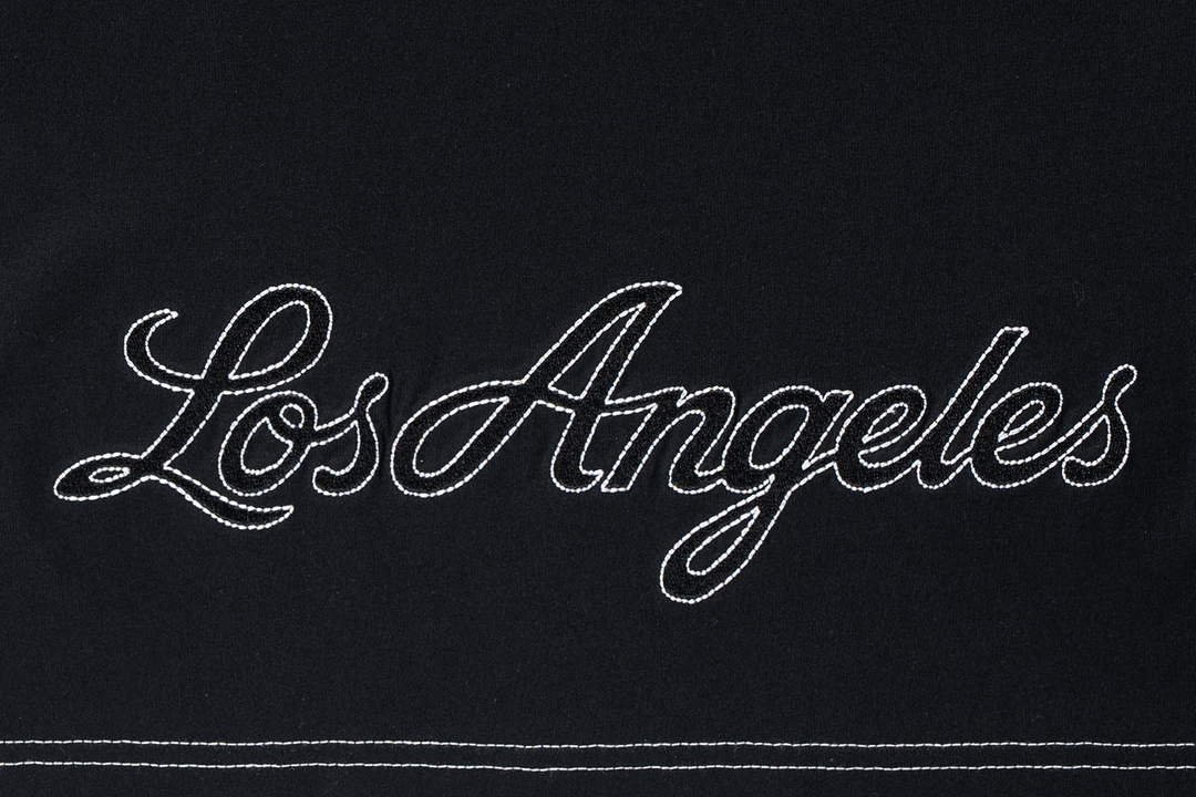 Los Angeles Dodgers MLB Contrast Stitching Black Short Sleeve T-Shirt