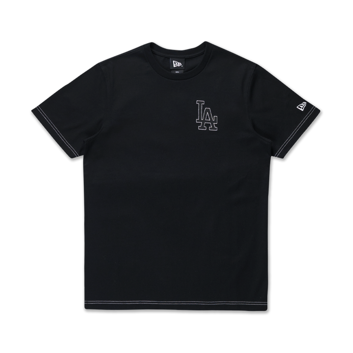 Los Angeles Dodgers MLB Contrast Stitching Black Short Sleeve T-Shirt