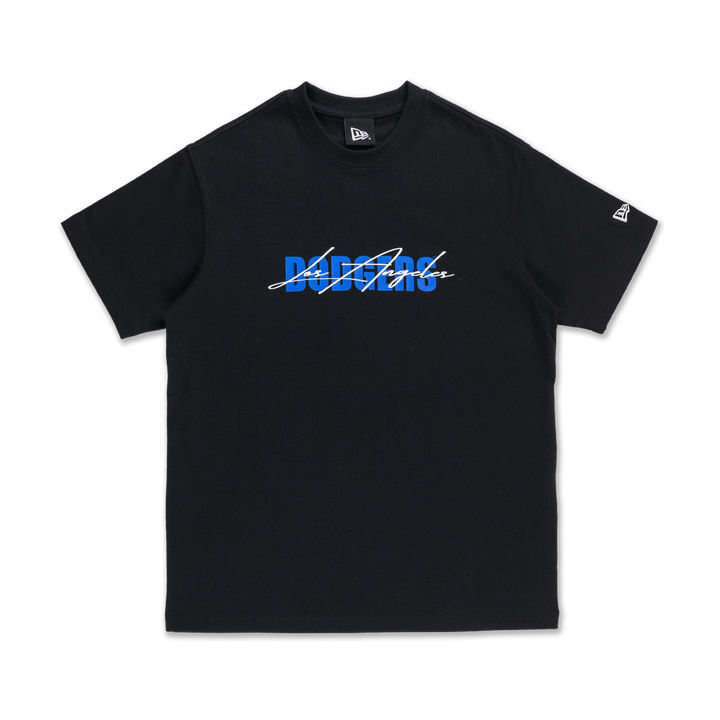 Los Angeles Dodgers Mix League Script Black Short Sleeve T-Shirt