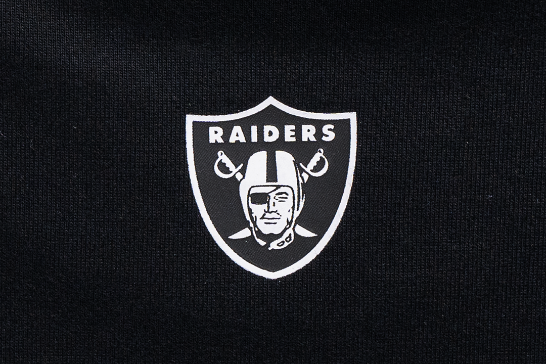 Las Vegas Raiders Mix League Script Black Short Sleeve T-Shirt