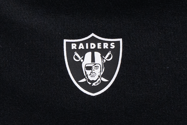 Las Vegas Raiders Mix League Script Black Short Sleeve T-Shirt