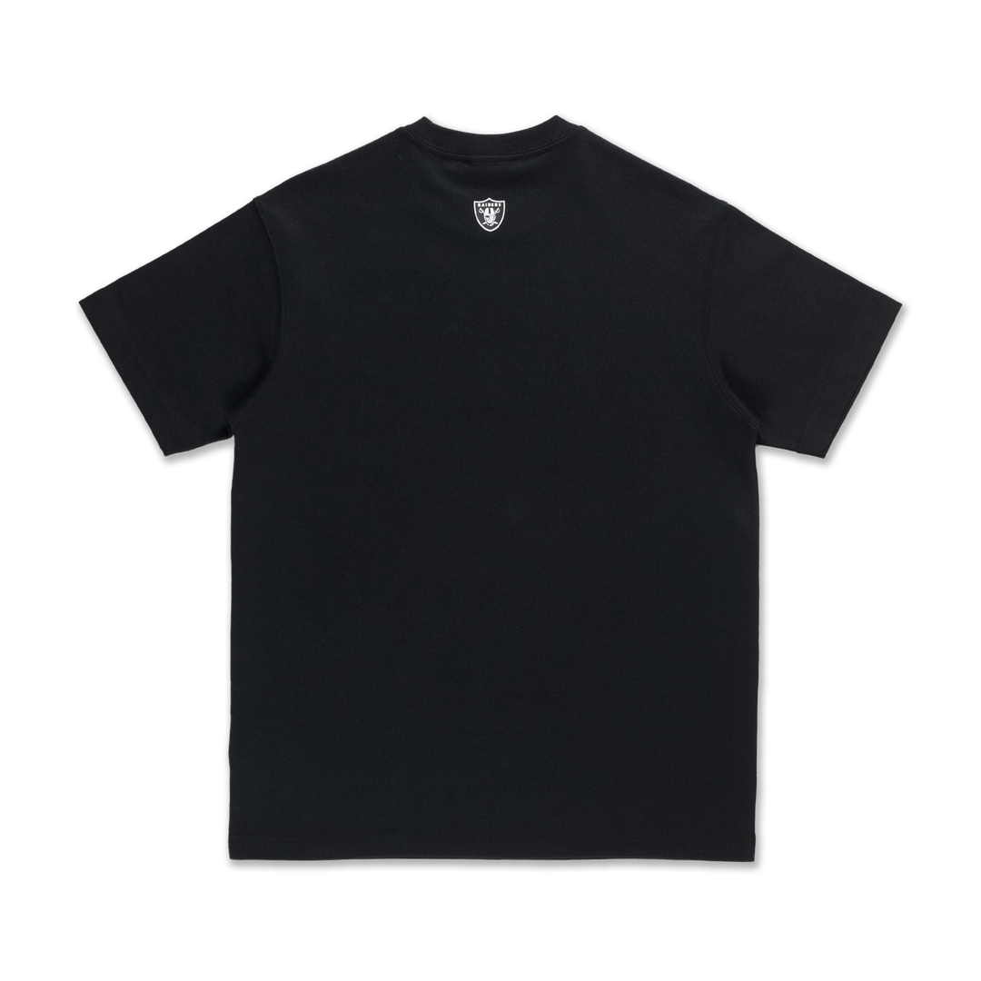 Las Vegas Raiders Mix League Script Black Short Sleeve T-Shirt