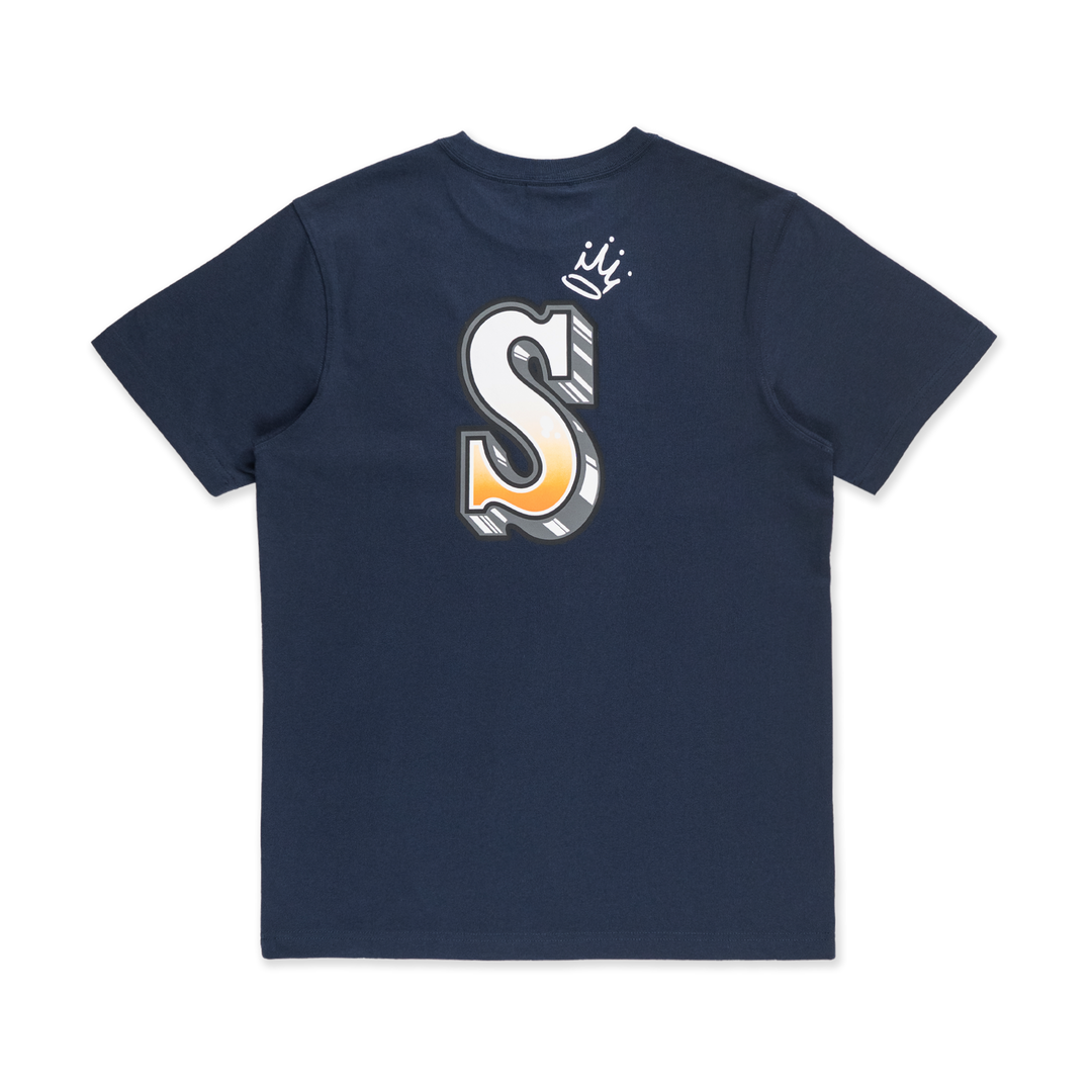 Seattle Mariner Cooperstown League Mix Oceanside Blue Short Sleeve T-Shirt