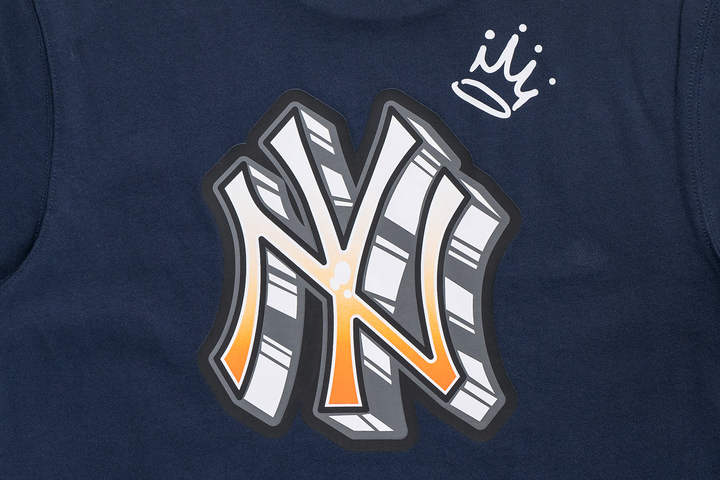 New York Yankees League Mix Oceanside Blue Short Sleeve T-Shirt