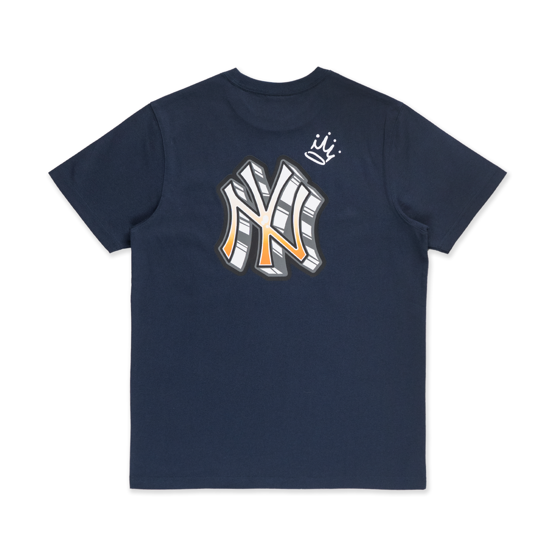 New York Yankees League Mix Oceanside Blue Short Sleeve T-Shirt