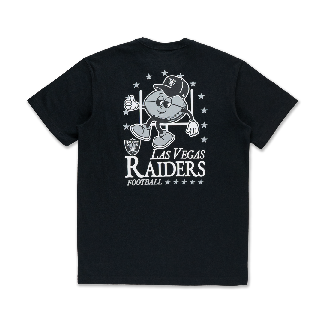 Las Vegas Raiders League Mix Cartoon Black Short Sleeve T-Shirt