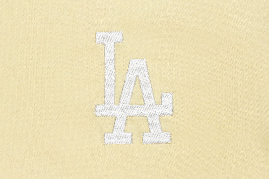 Los Angeles Dodgers Color Era Powder Yellow Short Sleeve T-Shirt