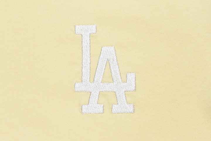 Los Angeles Dodgers Color Era Powder Yellow Short Sleeve T-Shirt