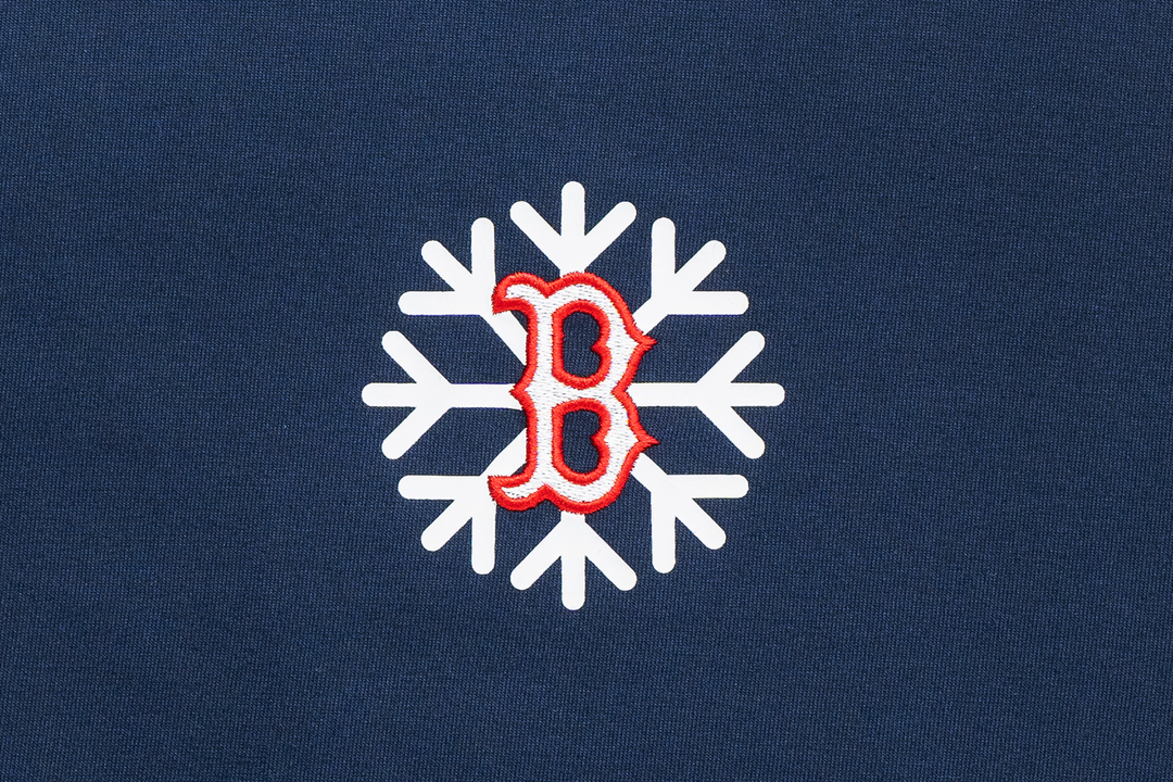 Boston Red Sox Christmas Pack Oceanside Blue Short Sleeve T-Shirt