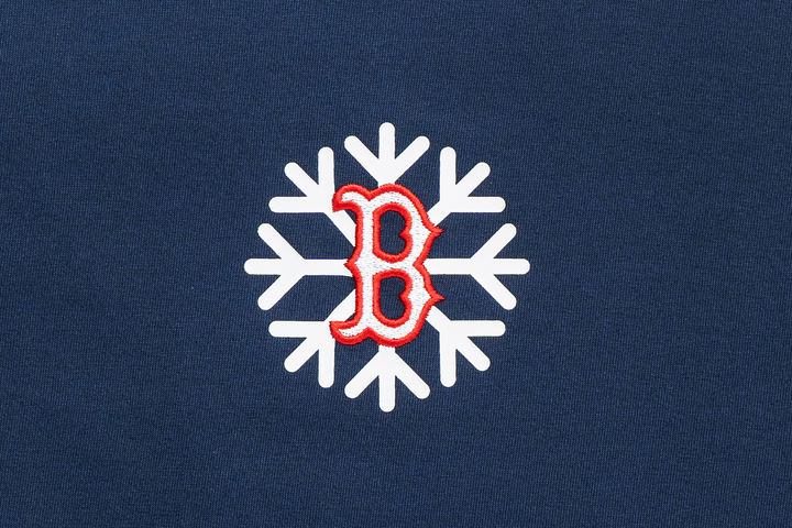 Boston Red Sox Christmas Pack Oceanside Blue Short Sleeve T-Shirt