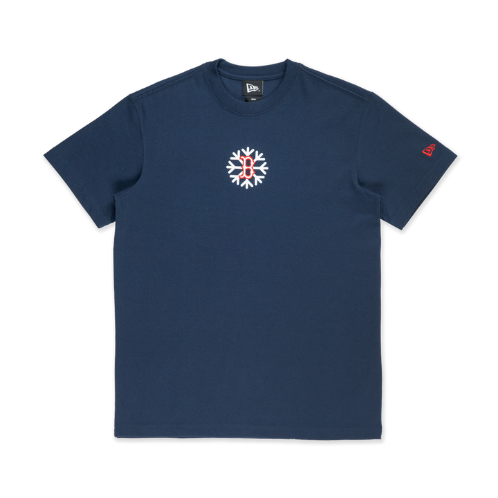 Boston Red Sox Christmas Pack Oceanside Blue Short Sleeve T-Shirt