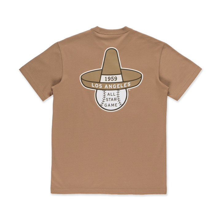 Los Angeles Dodgers Iced Latte Khaki Short Sleeve T-Shirt