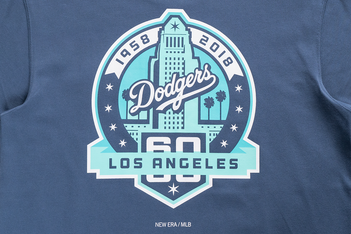 Los Angeles Dodgers Catchers Muted Indigo Short Sleeve T-Shirt