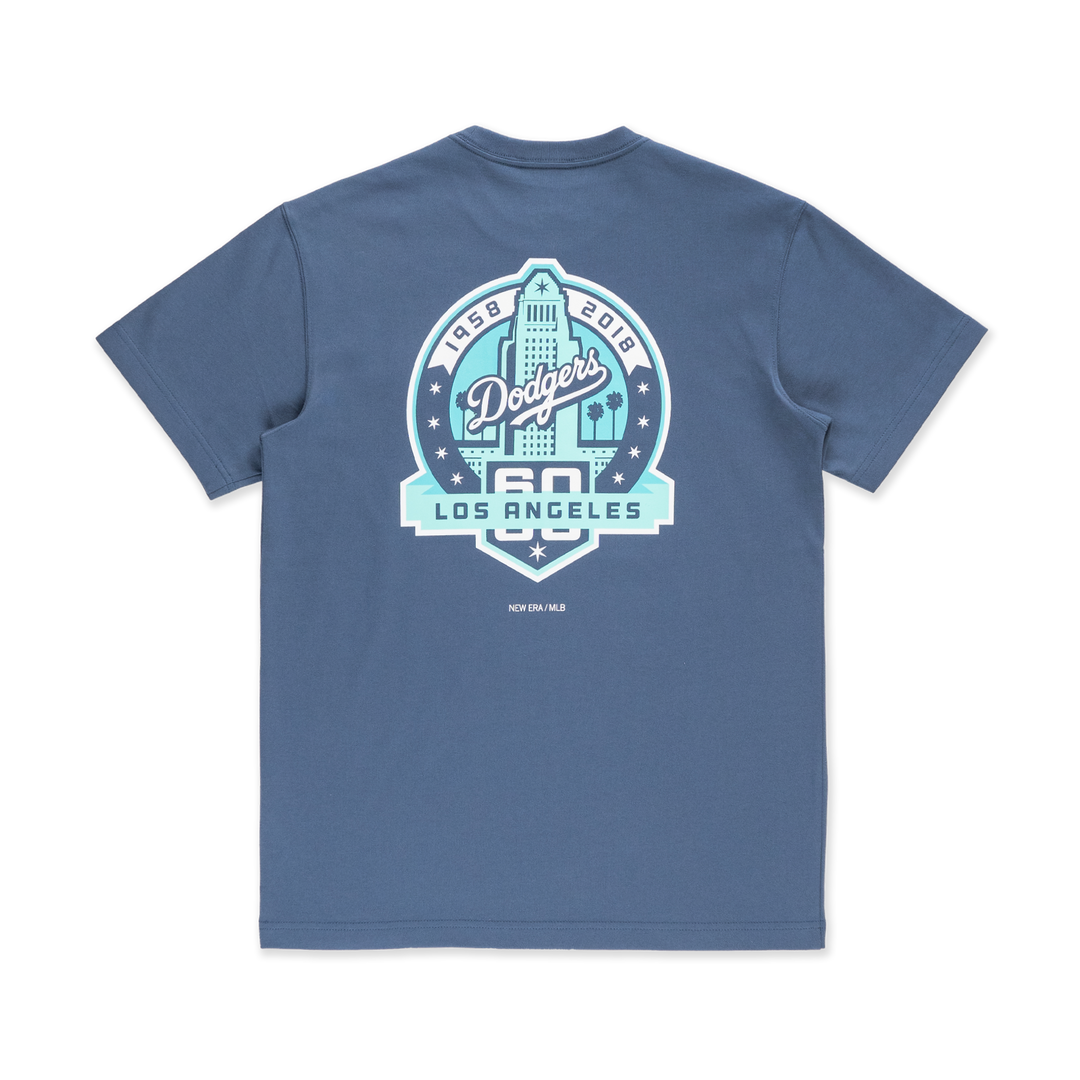Los Angeles Dodgers Catchers Muted Indigo Short Sleeve T-Shirt