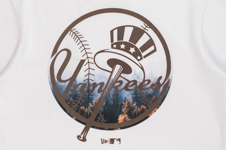 New York Yankees Forest White Short Sleeve T-Shirt