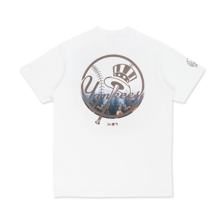 New York Yankees Forest White Short Sleeve T-Shirt