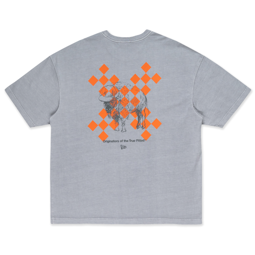 New Era Trail Runner Light Gray Oversized Short Sleeve T-Shirt